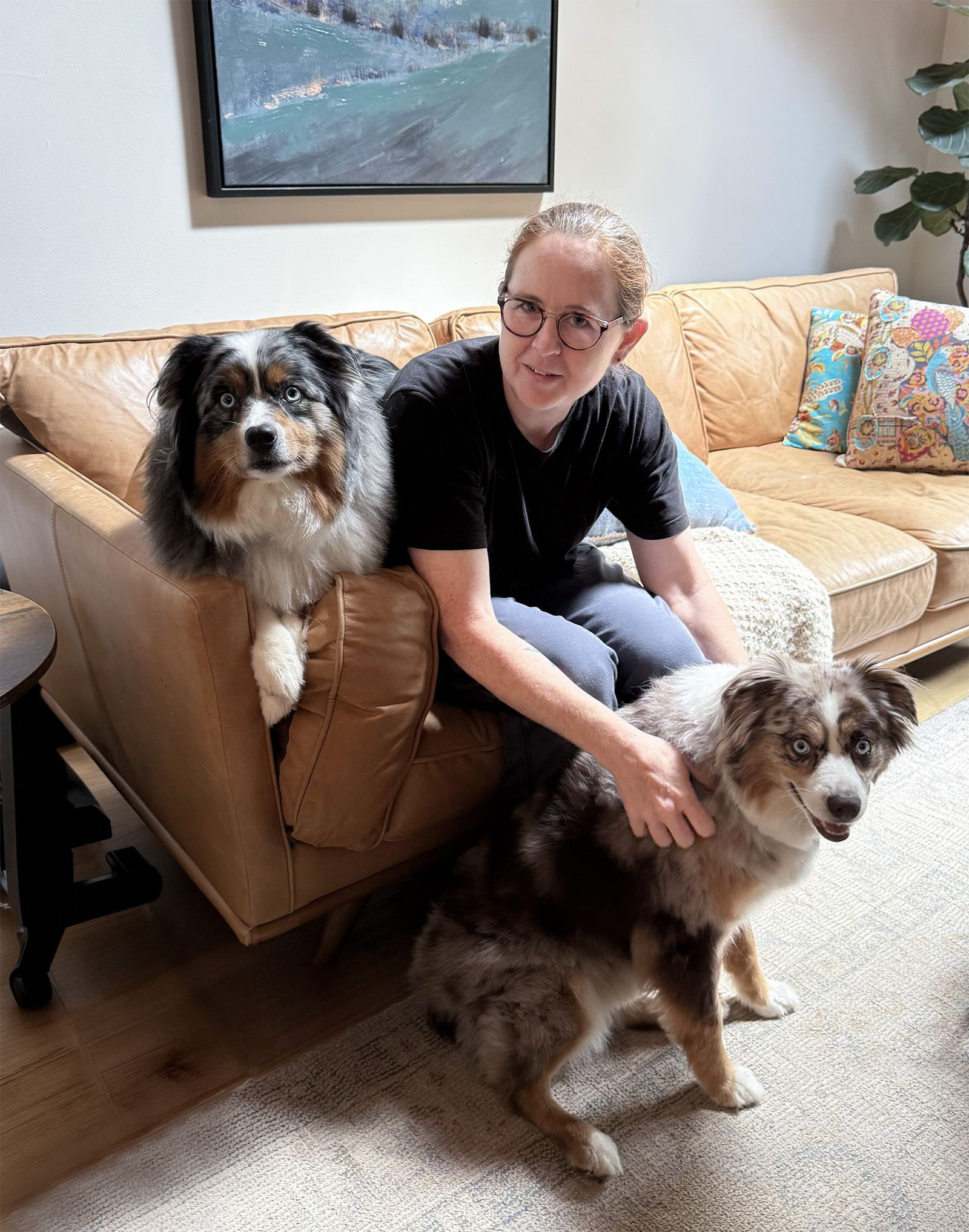 Bridgette Cannon with dogs